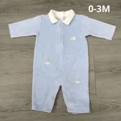 【美品】キッシーキッシー 水色ロンパース 0-3Mのサムネイル