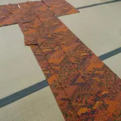 別誂トールサイズ小紋正絹袷しつけ付き未使用作家創作品 - メルカリ