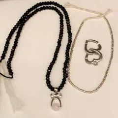 バンドメイドパーツ 3mmブラックスピネル モルガナイトペンダントトップ