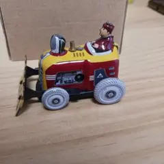 レトロなブリキ製 ブルドーザー ミニカー