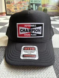 OTTO トラッカーワッペンキャップ CAHMPION PLUG ブラック