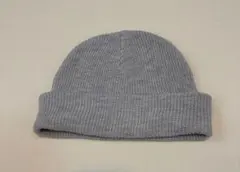 【1度のみ着用】ライトグレー ニット帽 ビーニー ユニセックス
