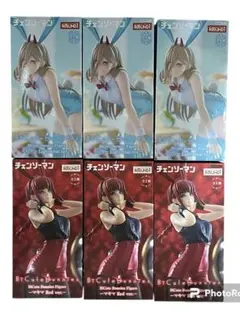 ラウンドワン限定 バニー　フィギュア チェンソーマン パワー　マキマ　６点