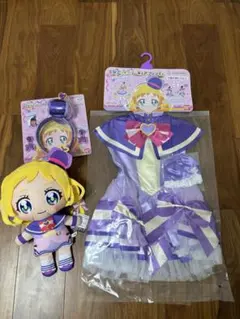 【美品】キュアフレンディ　変身プリチューム　衣装　アクセサリーセット　ぬいぐるみ
