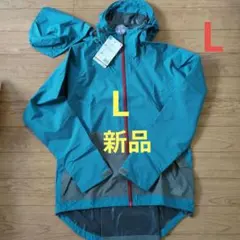 ワークマン　バッグインレインジャケット　ブルー　L