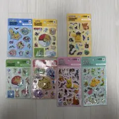 【韓国限定】　正規品　ダイソー　ポケモンシール　7種　ウォーターシール 等