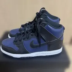 【新品】 Nike ダンクハイ フラグメントコラボ ネイビー　25.5cm