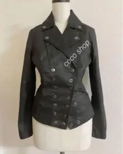 Diesel 　レザー風　光沢感　コットン　ジョグジャケット