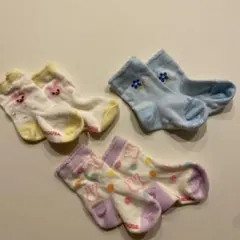 ミキハウス 11-13cm ベビー用靴下 3足セット