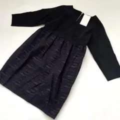 未使用　アルファエー　ひざ丈　ワンピース　フォーマル　黒　36 定価25200円