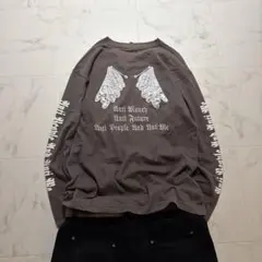 archive Y2K grunge wing l/s faded tee