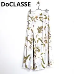『DoCLASSE』ドゥクラッセ(M)ワイドパンツ 花柄 ロングスカーチョ