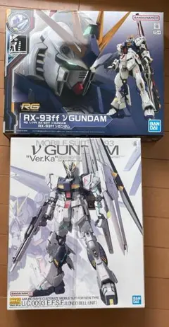 RG RX-93ff νガンダム・MG νガンダム Ver.Ka 2種セット RG RX-93ff νガンダム & MG νガンダム Ver.Ka 2点セット - メルカリ