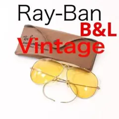 D8053X◾️ヴィンテージ　レイバン　シューターティアドロップ イエローレンズ