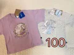プリンセス ラプンツェル アナと雪の女王 アナ雪 エルサ Tシャツ 半袖 100