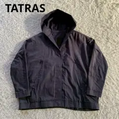 美品 タトラス スプリングコート 01 黒 ブラック　比翼 ナイロン モッズ S 美品 タトラス スプリングコート 01 黒 ブラック 比翼 ナイロン モッズ