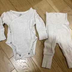 H&M オーガニックコットンロンパースセット 0-1ヶ月
