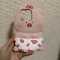 【新品】豚キャラクター iPhoneケース 15 Pro