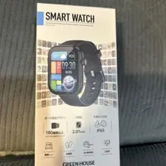 GREEN HOUSE スマートウォッチ GH-SMWGC-BK