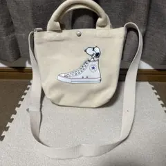 CONVERSE スヌーピー キャンバス ショルダーバッグのサムネイル