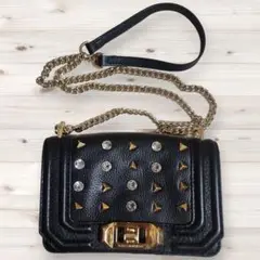 rebecca minkoff レベッカミンコフ　スタッズ　ショルダーバッグ　黒