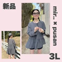 ❤️新品【3L】mir.. × pusan ティアードプルオーバー