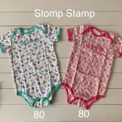ベビー　ロンパース　2枚セット　80    双子