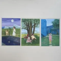 町田尚子絵本原画展 ポストカード 九州芸文館 限定 3枚セット 隙あらば猫 福岡