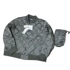 新品　ユニクロ　ウルトラライトダウン　ブルゾン　収納付　グレー　レディース3XL