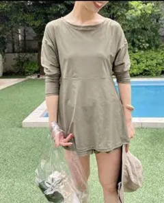 omekashi ペプラムラッシュガード＆ショーツset