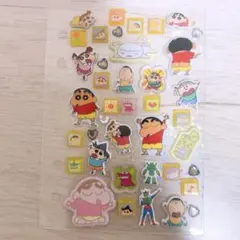 シールおすそ分け 立体 クレヨンしんちゃん おはじき タイルシール マシュマロ
