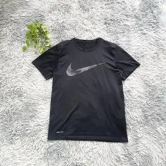 NIKE【M】DRI-FIT Tシャツ 黒 ブラック 半袖 ビッグロゴ ナイキ