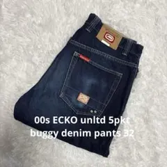 00s ECKO unltd 5pkt buggy denim pants 32