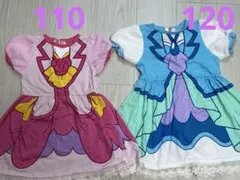 【美品】ヒーリングっど　プリキュア　なりきりワンピース　半袖　110 120