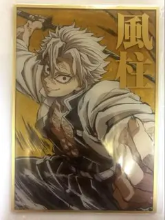 鬼滅の刃 不死川実弥 額装品 アートパネル 鬼滅の刃 印刷物額装品 風柱 不死川実弥 吾峠呼世晴 少年