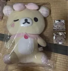 ネオ・リラっくじ　コリラックマぬいぐるみ、アクリルバッジ　3点セット