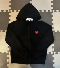 PLAY COMME des GARÇONS ジップパーカー ブラック M - メルカリ