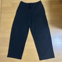 ユニクロC スエットワイドパンツブラック L