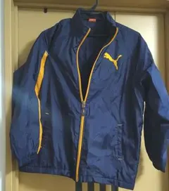 Puma ジップアップジャケット ネイビー/オレンジ