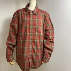 激レア L.L.Bean チェック柄 長袖シャツ 裏起毛 Sサイズ