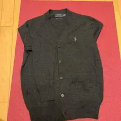 POLO RALPH LAUREN ダークグレー カーディガン XS