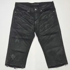 【Y2K・希少】FUGA フーガ 日本製 クラッシュ＆ペイント加工パンツのサムネイル