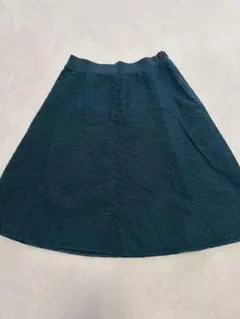 【極美品】アマカ AMACA 黒 ブラック フレアスカート レース 花柄 44