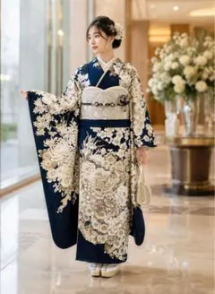 【専用】振袖フルセット　モノトーン　黄色　絞り　★長襦袢おまけでつけます★ 専用】振袖フルセット モノトーン 黄色 絞り ☆長襦袢おまけでつけます