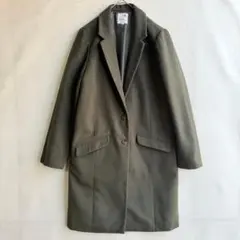 アースミュージック&エコロジー　レディース　チェスターコート　M オリーブ