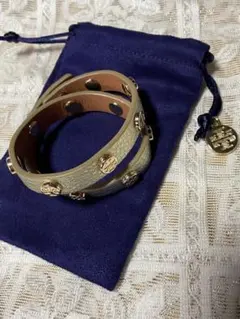TORY BURCH 直営店購入　正規品　レザーブレスレット　トリーバーチのサムネイル