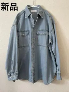 【新品】B.C STOCK オーバールーズデニムワークシャツ