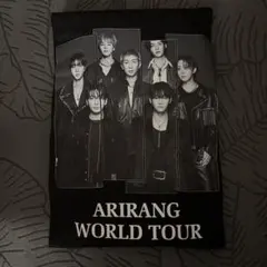 BTSアリラン　フォトプリントTシャツ （モノクロ）ブラック　Lサイズ