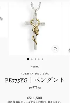 GLAY TERU 着用 プエルタデルソル イバラクロスネックレス - メルカリ