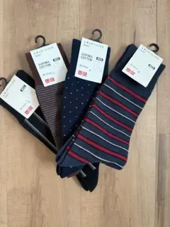 【新品】ユニクロ（UNIQLO）メンズ ソックス 4足セット（25〜27cm）